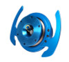 NRG SRK-700BL - Quick Release Kit Gen 4.0 - Blue Body / Blue Ring w/ Handles