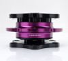 NRG SRK-R200BK-PP - Quick Release SFI SPEC 42.1 - Shiny Black Body / Shiny Purple Ring