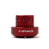 NRG SRK-RL130H-RD - Short Hub Adapter 96-00 Honda Civic / 94-02 Accord / 01-07 Fit - Matte Red