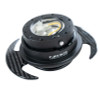 NRG SRK-650CF - Quick Release Kit Gen 3.0 - Black Body / Black Ring w/ Carbon Fiber Handles