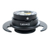 NRG SRK-650CF - Quick Release Kit Gen 3.0 - Black Body / Black Ring w/ Carbon Fiber Handles