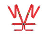 OMP Racing DA0-0204-B01-061 - OMP First 3 Safety Harness Red