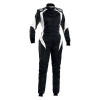 OMP Racing IA0-1854-B02-076-42 - OMP First Elle Overall Black/White - Size 42 For Women - (Fia 8856-2018)