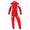 OMP Racing IA0-1854-B01-063-58 - OMP First Evo Overall Red/White - Size 58 (Fia 8856-2018)