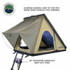 Overland Vehicle Systems 18119935 - LD TMON Clamshell Aluminum Hard Shell Roof Top Tent
