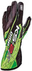 OMP Racing KB0-2748-A01-274-006 - OMP KS-2 Art Gloves Black/Green - Size 6 (For Children)