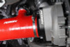 Perrin PSP-INT-426RD - 22-24 Subaru WRX / 20-25 LGT & OBXT Turbo Inlet Hose w/Turbo Adapter Flange (Short) - Red