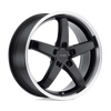 Petrol 1980P1B355120B76 - P1b 19X8 Gloss Black W/ Machined Cut Lip