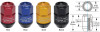 Project Kics WCL3511R - Leggdura Racing Shell Type Lug Nut 35mm Closed-End Look 16 Pcs + 4 Locks 12X1.5 Red