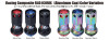 Project Kics WRIA13NK - 12X1.25 Neo Chrome R40 Iconix Lock & Lug Nuts - 16+4 (Black Cap)