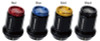 Project Kics WHP3KA - Kyokugen Lug Nut Set (20) 12x1.25 Black Aluminum w/Gold Cap