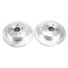 PowerStop AR8385XPR - Power Stop Jeep Wrangler BBK Rear Drilled & Slotted Rotor - Pair