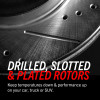 PowerStop AR8385XPR - Power Stop Jeep Wrangler BBK Rear Drilled & Slotted Rotor - Pair