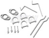 Pypes SFM29VB - 1979-2004 Mustang Black Pype Bomb Cat Back Exhaust System M80 Mufflers 409 Stainless Steel  Performance Exhaust
