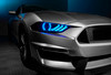 ORACLE Lighting 8204-332 - Lighting 18-23 Ford Mustang Dynamic ColorSHIFT LED Headlights - Black Series