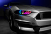 ORACLE Lighting 8204-332 - Lighting 18-23 Ford Mustang Dynamic ColorSHIFT LED Headlights - Black Series
