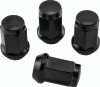QuadBoss 608931 - Lug Nuts 12x1.25 - 17mm-Od - Black - Box of 4