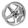 Race Star 92-705154DP - 92 Drag Star 17x10.50 5x4.50bc 7.63bs Direct Drill Polished Wheel