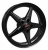 Race Star 92-805154B - 92 Drag Star 18x10.50 5x4.50 BC 7.63 BS Black Wheel
