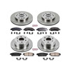 PowerStop KOE2070 - Power Stop 08-14 Cadillac Escalade Front & Rear Autospecialty Brake Kit