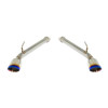 Remark RO-TTQ6-D - 2017+ Infiniti Q60 Axle Back Exhaust w/Burnt Stainless Double Wall Tip
