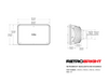 Retrobright LFRB100-1 - Holley  LED Replacement forward light -Yellow Lens SUPERSEDES LFRB100