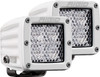 Rigid 602513 - Hybrid Diffused Surface Mount White Housing Pair D-Series Pro