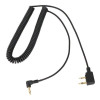 Rugged Radios CC-KEN-LSO - Rugged and Kenwood Radio - Spotter Headset Listen Only Coil Cord
