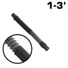 Rugged Radios MAC-X-HOSE-12 - 1 to 3 Ft MAC-X Expandable Ultra Flex Helmet Air Pumper System Hose by