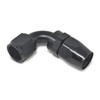 Russell 610165 - Performance -6 AN Black 90 Degree Full Flow Hose End