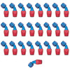 Russell 610108 - Performance -8 AN Red/Blue 45 Degree Full Flow Hose End (25 pcs.)