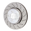 SHW Performance BRR42854 - SHW 08-13 BMW M3 4.0L Right Rear Cross-Drilled Lightweight Brake Rotor (34212283804)