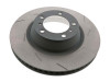SHW Performance PRR39724 - SHW 11-16 Porsche Panamera 4 3.6L w/o Ceramics Right Rear Slotted Monobloc Brake Rotor (971615602P)
