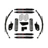 Skyjacker 184BKS-B - Suspension Lift Kit w/Shock Black MAX Shocks 4 Inch Lift Incl. Front/Rear Springs Brackets Rear U Bolt Kit