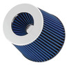 Spectre 8136 - Adjustable Conical Air Filter 5-1/2in. Tall (Fits 3in. / 3-1/2in. / 4in. Tubes) - Blue