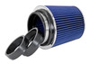 Spectre 8136 - Adjustable Conical Air Filter 5-1/2in. Tall (Fits 3in. / 3-1/2in. / 4in. Tubes) - Blue