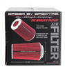 Spectre 9732 - Adjustable Conical Air Filter 9-1/2in. Tall (Fits 3in. / 3-1/2in. / 4in. Tubes) - Red
