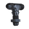 SpeedFx 560834BK - 180 Degree Bulkhead Flare Tee