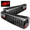 Spyder 5012975 - Xtune Ford MUStang 87-93 LED Tail Lights Black ALT-ON-FM87-LED-BK