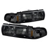 Spyder 5031648 - Xtune Chevy Caprice 91-96 / Impala 91-96 1Pc LED Crystal Headlights Smoke HD-ON-CCP91-1PC-LED-SM