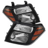 Spyder 5072887 - Xtune Nissan Pathfinder 08-11 Amber Crystal Headlights Black HD-JH-NP08-AM-BK
