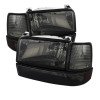 Spyder 5073143 - Xtune Ford F150/Bronco 92-96 Headlights w/Corner Bumper 6pcs Amber- Smoke HD-JH-FB92-SET-AM-SM