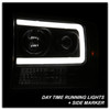 Spyder 5084491 - 99-04 Ford F250 Super Duty Projector Headlights - Light Bar - Black PRO-YD-FF25099V2-LB-BK