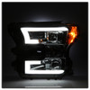 Spyder 5083678 - Ford F150 2015-2017 Projector Headlights - Light Bar DRL LED - Smoke PRO-YD-FF15015-LBDRL-SM