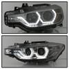 Spyder 5084361 - 12-14 BMW F30 3 Series 4DR Projector Headlights - LED DRL - Smoke (PRO-YD-BMWF3012-DRL-SM)