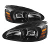 Spyder 9023637 - Xtune Pontiac Grand Prix 04-08 Crystal Headlights Black HD-JH-PGPRIX04-AM-BK