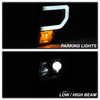 Spyder 5087591 - Ford F150 13-14 Xenon Model Only Light Bar Projector Headlights Black PRO-YD-FF15013PL-BK