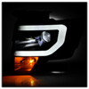 Spyder 5087591 - Ford F150 13-14 Xenon Model Only Light Bar Projector Headlights Black PRO-YD-FF15013PL-BK