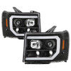 Spyder 5087522 - GMC Sierra 1500/2500/3500 07-13 Denali 08-13 LED Headlights Blk PRO-YD-GS07V2PL-BK