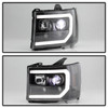 Spyder 5087522 - GMC Sierra 1500/2500/3500 07-13 Denali 08-13 LED Headlights Blk PRO-YD-GS07V2PL-BK